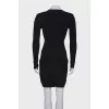 Black dress with silver hardware