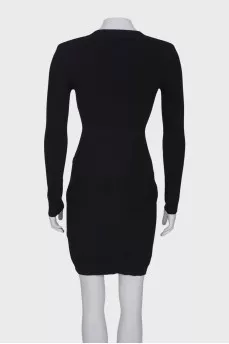 Black dress with silver hardware