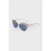 Sunglasses with blue lenses