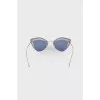 Sunglasses with blue lenses