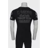 Men's black printed t-shirt