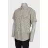 Men's printed short sleeve shirt