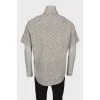 Men's printed short sleeve shirt