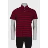 Men's striped polo shirt