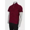 Men's striped polo shirt