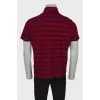 Men's striped polo shirt