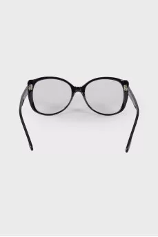 Black round frame