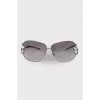 Sunglasses with silver hardware