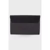 Textile black cosmetic bag