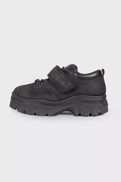 Men's black chunky sneakers