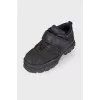 Men's black chunky sneakers