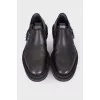 Men's shoes with hidden side zip