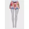 Pink nautical print shorts