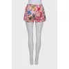 Pink nautical print shorts