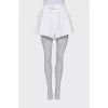 White high waist shorts