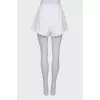 White high waist shorts