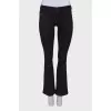 Black flared jeans