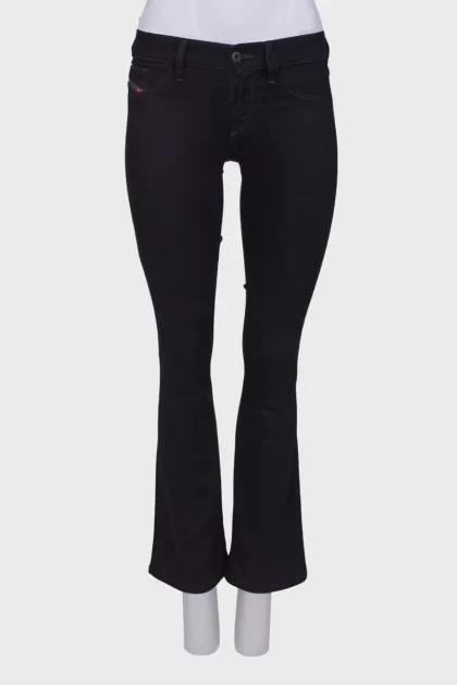 Black flared jeans
