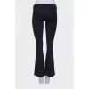Black flared jeans