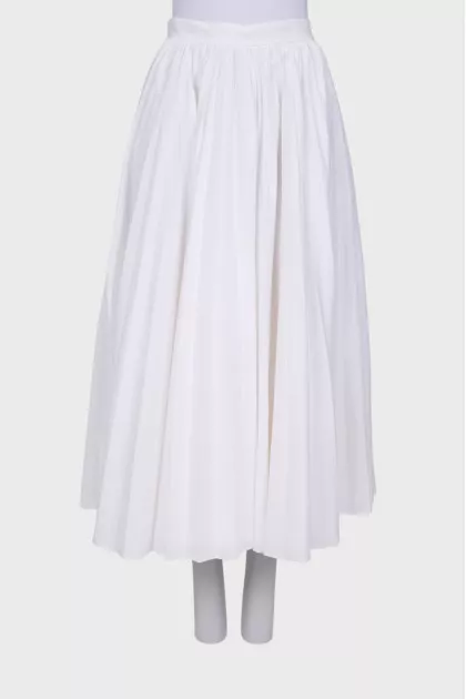 Pleated maxi skirt