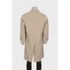 Men's single-breasted trench coat