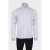 Men's white shirt with a pattern