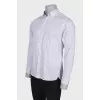 Men's white shirt with a pattern