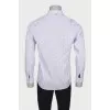 Men's white shirt with a pattern