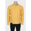 Men's linen shirt with pocket