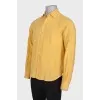 Men's linen shirt with pocket