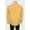 Men's linen shirt with pocket