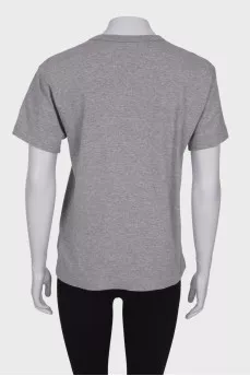 T-shirt with heart patch
