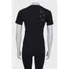 Black V-neck T-shirt