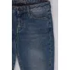 Blue jeans with ripped effect