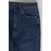 High rise blue jeans