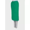 Green shift skirt