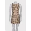 Sleeveless leopard print dress