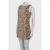 Sleeveless leopard print dress
