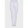 White straight jeans