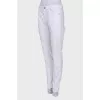 White straight jeans