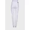 White straight jeans