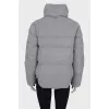 Silver cropped jacket