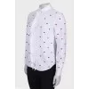 Blouse with hearts and ruffles