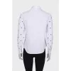 Blouse with hearts and ruffles