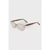 Diopter glasses with gold frame