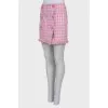 Houndstooth wrap skirt with tag