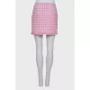 Houndstooth wrap skirt with tag
