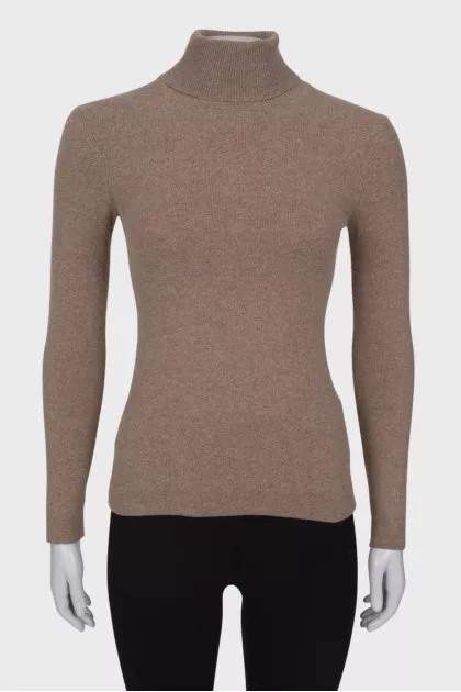 Wool light brown golf