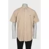 Men's shirt with short sleeves