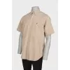 Men's shirt with short sleeves